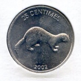 Congo/Democratic Republic 2002 set of animal coins, 8 BU pieces