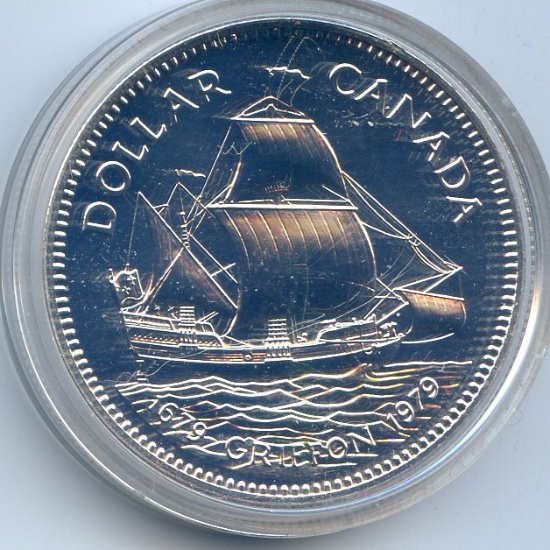 Canada 1979 silver dollar Griffon SPECIMEN