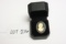Whiting and Davis Irridescent Glass Cameo Cocktail Ring