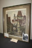 SIGNED ETCHING OF ROTTENBURG, PETRIFIED CITY, 22