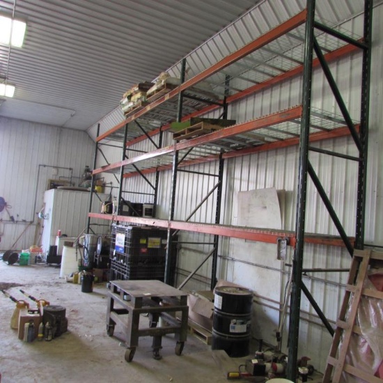 Metal pallet racking 15'H x 30' W