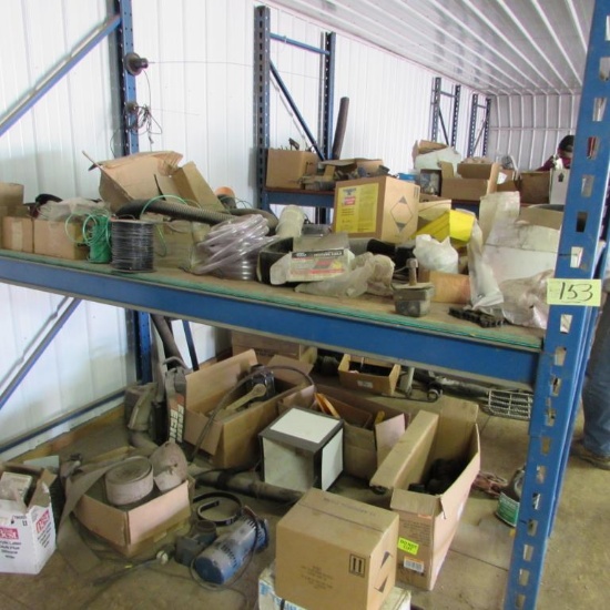 Rack #2 & contents, box roller chain, 3 binders,
