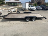 2020 Gatormade Flatbed Trailer with spare tire and 3 ramps