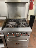 CPG 4 Top Gas Commercial Range with Oven