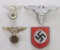 Grouping of German WWII Hat Insignia