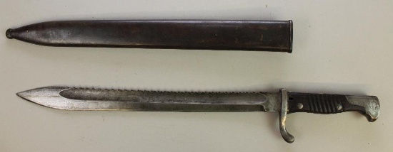 German WWI Sawback Bayonet