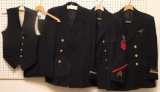 Grouping of US WWII Navy Uniforms