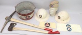 Grouping of US WWII Civil Defense Items