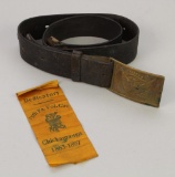 Civil War Belt and Ribbon