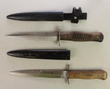 Pair of German WWII Fighting/Boot Knives