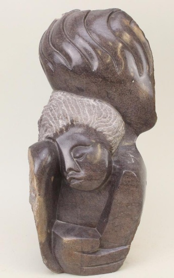 Benjamin Wundara, African Carved Serpentine Stone Sculpture