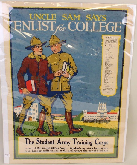 US WWI Student Army Training Corps Poster