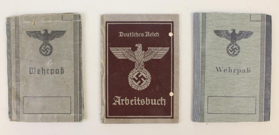 Grouping of German WWII ID booklets
