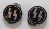 German WWII SS Membership Lapel Studs