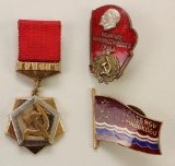 Soviet Pins and Medal