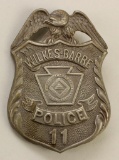 Wilkes Barre Police Badge-Early 20th Century