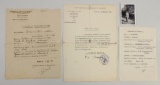 Grouping of  Documents and Photograph-Alphonse Gerthoffer, Spandau Prison