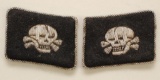 German WWII SS Collar Tabs