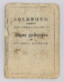 Latvian WWII Identification Booklet for SS Soldier