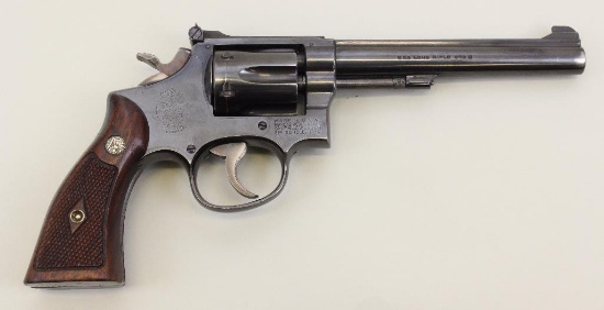 Smith & Wesson Model 17 K22 double action revolver.