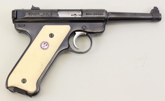 Ruger Mark II NRA/William Ruger Commemorative semi-automatic pistol.