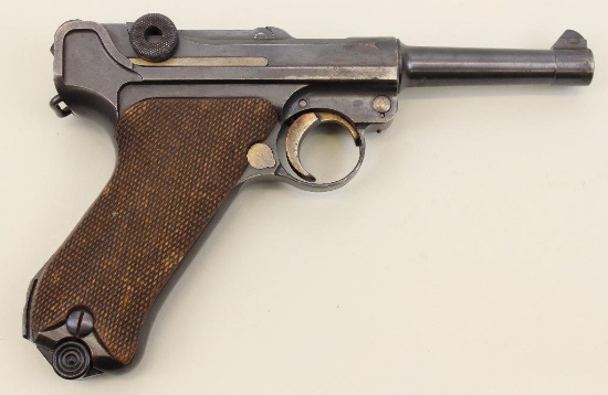 DWM P08 Luger semi-automatic pistol.