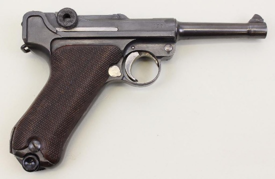 DWM P08 Luger semi-automatic pistol.