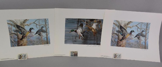 Grouping of Waterfowl Stamp and Prints - Pennsylvania (2), North Carolina