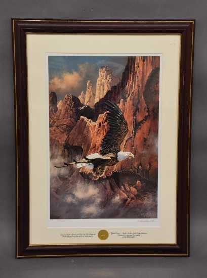 "Save The Eagle" from Sea to Shining Sea by Ted Blaylock, signed by Ted Blaylock.