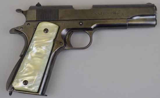 Colt 1911 Gov't Model semi-automatic pistol.
