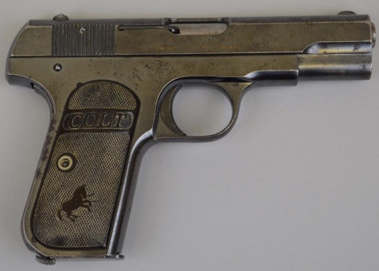 Colt 1908 Pocket Hammerless semi-automatic pistol.