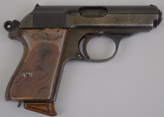 Walther PPK semi-automatic pistol.