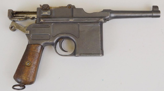 Mauser 1896 semi-automatic pistol.