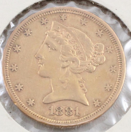 $5 GOLD, LIBERTY