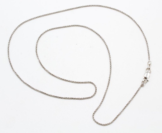 NECK CHAIN. 14K WHITE GOLD