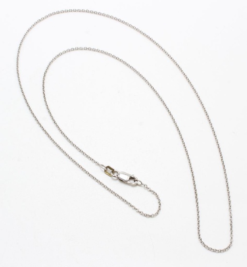 NECK CHAIN. 14K WHITE GOLD