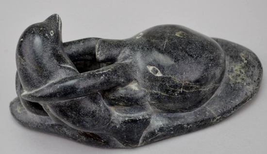 Inuit Carving of an Octopus Hunting