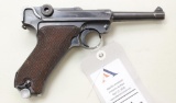 German Mauser P08 Luger S/42 semi-automatic pistol.