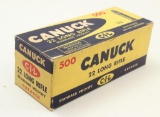 1 brick 500 rounds Canuck .22 LR ammunition.