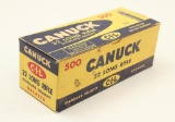 1 brick 500 rounds Canuck .22 LR ammunition.