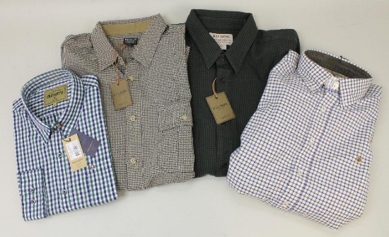 4 new Filson long sleeve shirts.