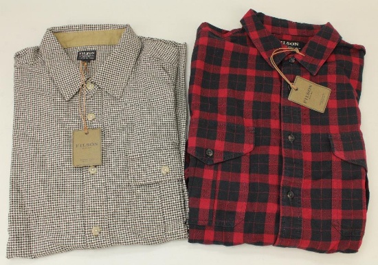 2 new Filson long sleeve shirts.