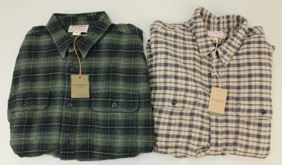 2 new Filson long sleeve shirts.
