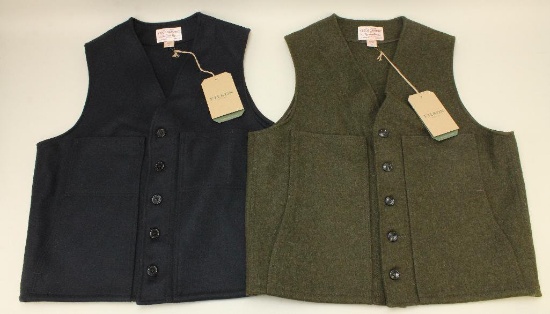 2 new Filson Mackinaw wool vests.
