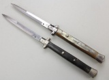 2 push button auto knives.