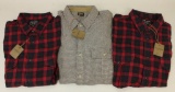 3 new Filson long sleeve shirts.