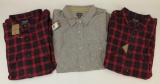 3 new Filson long sleeve shirts.