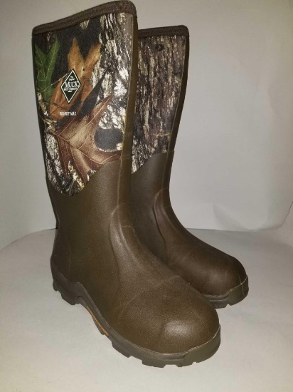 New Muck Boot Company Woody Max Cold Condition Mossy Oak Break Up Pattern Hunting Boots.