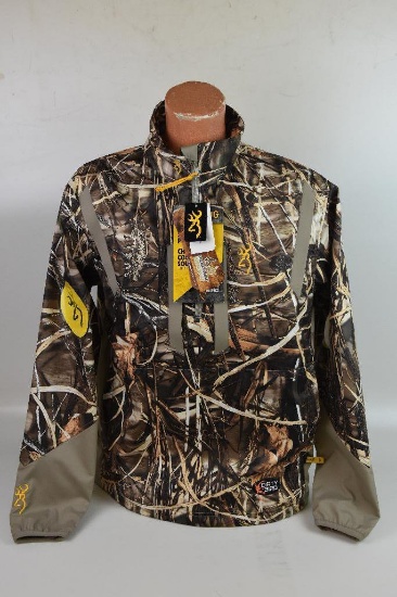 1 New Browning Dirty Bird Realtree Max-4 Pullover Hunting Jacket.