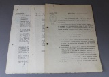 Autographs of Juan Pern on WWII Documents